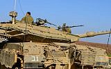 IDF forces on the Golan Heights, northern Israel, January 20, 2015. (Basal Awidat/Flash90)