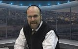 Rabbi Dovid Winiarz, also known as the "Facebuker Rebbe," killed in a car accident January 18, 2015 (screen capture: YouTube)