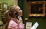 A child using Acoustiguide's Opus multimedia systems at the Wallace Collection, London. (photo credit: Courtesy)