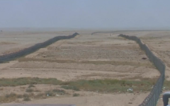 The Saudi-Iraqi border near the location of a recent attack by suspected Islamic State fighters. (screen capture: Daily Mail)