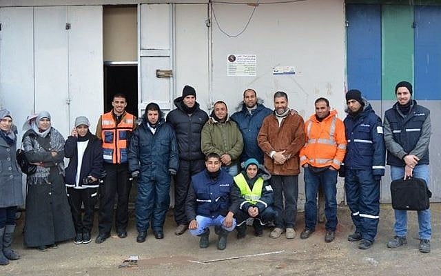 The staff of Peace Emergency Team in Shuafat photo credit: courtesy/Peace Emergency Team