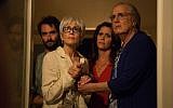 Josh, Shelly, Sarah and Maura (formerly Mort) mourn the death of Shelly's second husband in 'Transparent.' (Courtesy Amazon Studios)