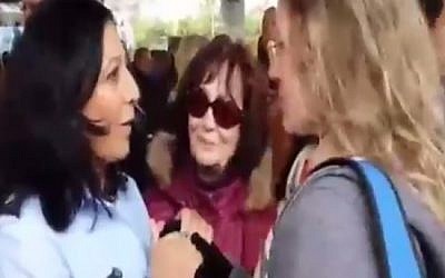 Shani Winter and Ziona Busheri on January 4, 2015. (screen capture: Channel 2)