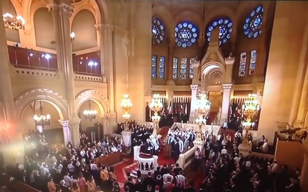 The Grand Synagogue of Paris (Youtube screen capture) The Grand Synagogue of Paris (Youtube screen capture)