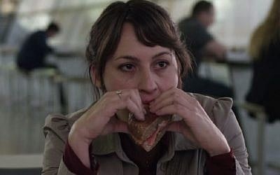 Sarah Adler in a scene from Israeli short "Aya", Israel's entry in the short film category for the Academy Awards (photo credit: Courtesy, screen capture)