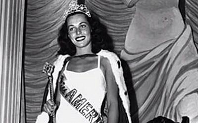 Bess Myerson, the first Jewish Miss America (screenshot: YouTube)
