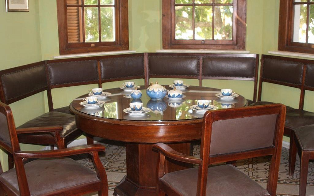 Dining room at the Bialik House. (photo credit: Shmuel Bar-Am)