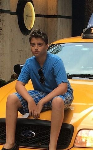Dylan Sharp, 13, raised nearly $50,000 at his bar mitzvah for the Tikva Children’s Home in Ukraine and now is spreading the word about the organization in an email campaign to teens. (Courtesy of Dylan Sharp/JTA)