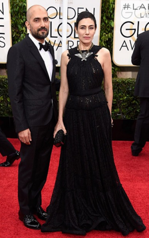 Brother-and-sister director and actor, Shlomi and Ronit Elkabetz at the Golden Globes (Courtesy Lanvin) Brother-and-sister director and actor, Shlomi and Ronit Elkabetz at the Golden Globes (Courtesy Lanvin)