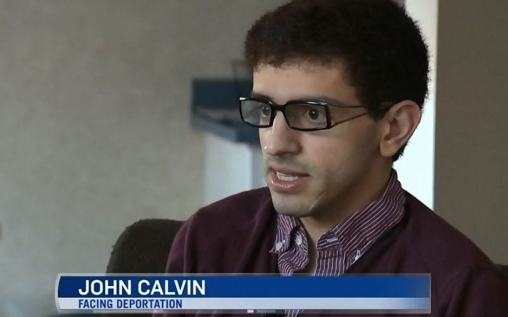 John Calvin, a gay, Christian Palestinian asylum seeker, who currently resides in Canada, says he fears for his life after he was issued a deportation order on December 31, 2014. (Photo credit: CTV News Edmonton screen shot) John Calvin, a gay, Christian Palestinian asylum seeker, who currently resides in Canada, says he fears for his life after he was issued a deportation order on December 31, 2014. (Photo credit: CTV News Edmonton screen shot)