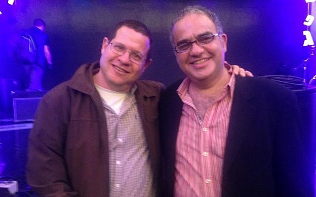 Ruby Namdar, right, with his editor, Haim Weiss, at the Sapir Prize award ceremony, Jan. 26, 2015, in Israel. (photo credit: Carolyn Cohen/JTA) Ruby Namdar, right, with his editor, Haim Weiss, at the Sapir Prize award ceremony, Jan. 26, 2015, in Israel. (photo credit: Carolyn Cohen/JTA)
