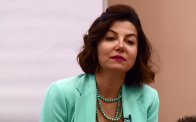 Turkish journalist Sedef Kabas speaking in 2014. (screenshot: YouTube)