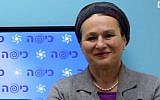 Yehudit Shilat, the third-highest woman on the Jewish Home party’s Knesset election slate, spoke vehemently against homosexuality in a radio interview last year. (Photo credit: YouTube screenshot)