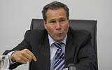 Alberto Nisman gives a news conference in Buenos Aires, Argentina, on May 20, 2009. (AFP/Juan Mabromata)