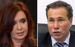 File photos of Argentine President Cristina Fernandez de Kirchner (left), Buenos Aires, September 19, 2012, and of Argentina's deceased public prosecutor Alberto Nisman (right), Buenos Aires, May 20, 2009 (Juan Mabromata/AFP)