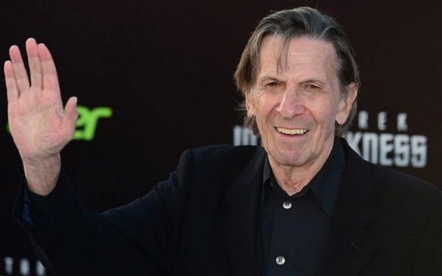 Leonard Nimoy, who played the role of Spock in the original Star Trek television series, waves on arrival for the Los Angeles premiere of the movie 'Star Trek Into Darkness" in Hollywood, California, in this May 14, 2013, file photo. (Photo credit: AFP/Frederic J. BROWN/FILES) Leonard Nimoy, who played the role of Spock in the original Star Trek television series, waves on arrival for the Los Angeles premiere of the movie 'Star Trek Into Darkness" in Hollywood, California, in this May 14, 2013, file photo. (Photo credit: AFP/Frederic J. BROWN/FILES)