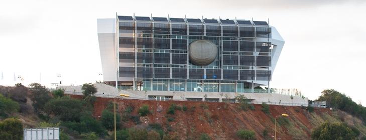 Tel Aviv University's 'egg capsule' building, winner of the Leeds xxx (Courtesy Tel Aviv University)