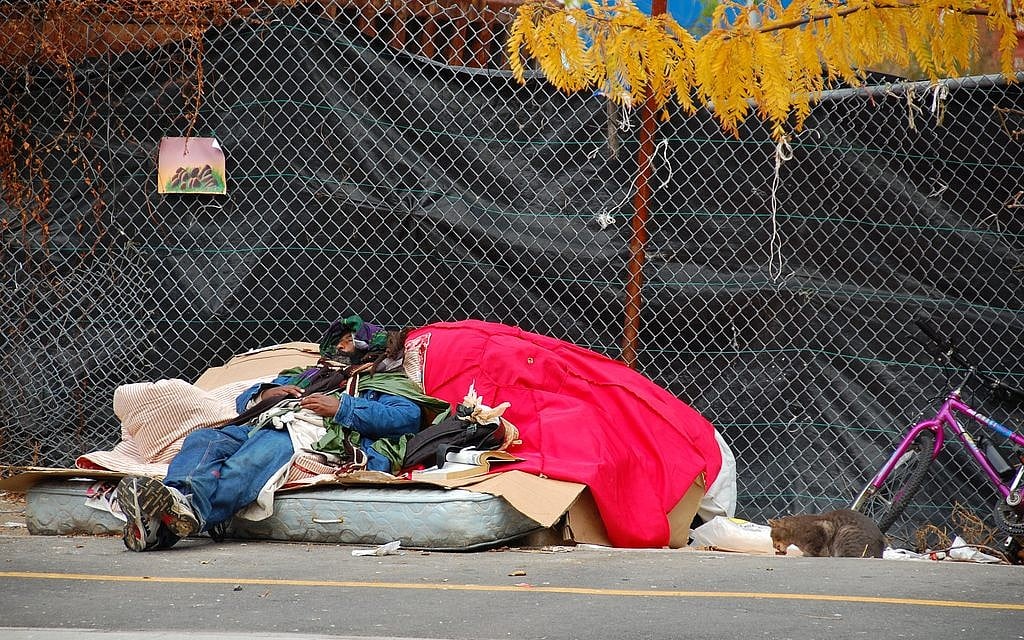 A homeless person in New York (illustrative photo: CC BY rduta/Flickr) A homeless person in New York (illustrative photo: CC BY rduta/Flickr)