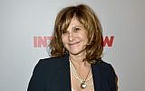 Amy Pascal attends the premiere of Columbia Pictures’ 'The Interview' in Los Angeles, December 11, 2014 in Los Angeles (photo credit: Kevin Winter/Getty Images, via JTA)