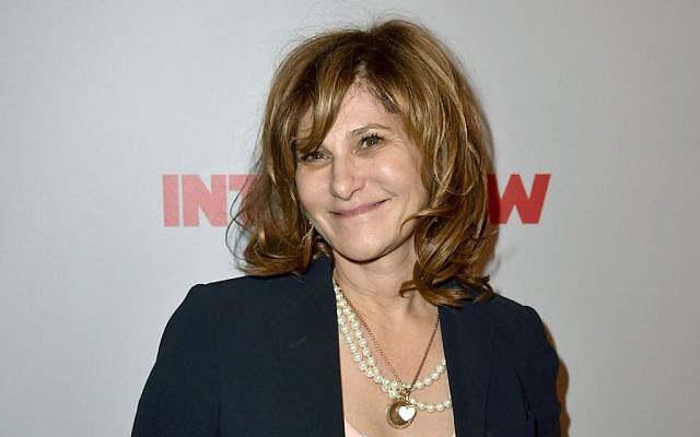 Amy Pascal attends the premiere of Columbia Pictures’ 'The Interview' in Los Angeles, December 11, 2014 in Los Angeles (photo credit: Kevin Winter/Getty Images, via JTA) Amy Pascal attends the premiere of Columbia Pictures’ 'The Interview' in Los Angeles, December 11, 2014 in Los Angeles (photo credit: Kevin Winter/Getty Images, via JTA)