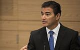 National Security Adviser Yossi Cohen at a Knesset Foreign Affairs and Defense Committee meeting, September 2, 2014 (Noam Revkin Fenton/Flash90, File)
