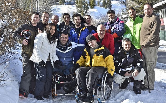 Golshim L’Chaim-Ski to Live brings about a dozen wounded Israeli veterans and terror victims to Aspen to learn how to ski each year. (photo credit: JTA/Nina Zale) Golshim L’Chaim-Ski to Live brings about a dozen wounded Israeli veterans and terror victims to Aspen to learn how to ski each year. (photo credit: JTA/Nina Zale)