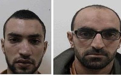 Mamon Salatan, 20, and his cousin Salam Abbas Salatan, who were arrested on suspicion of forming a Hamas terror cell in Hebron, January, 2015. (photo credit: Shin Bet Security Services)