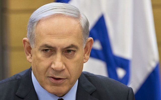 Israeli Prime Minister Benjamin Netanyahu speaks during a faction meeting at the Knesset, Israel's parliament in Jerusalem. Israel says any pact that stops short of totally dismembering Iranian programs with weapons-making potential is deeply flawed. (Photo credit:AP/Sebastian Scheiner, File)