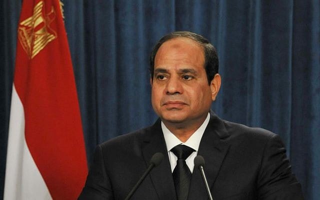 Egyptian President Abdel-Fattah el-Sissi, Monday, Feb. 16, 2015. (AP Photo/Egyptian Presidency) Egyptian President Abdel-Fattah el-Sissi, Monday, Feb. 16, 2015. (AP Photo/Egyptian Presidency)