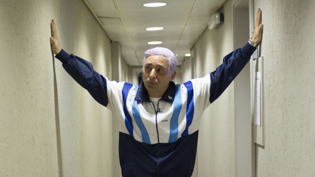 Comedian Mariano Idelman, typically portraying Israel's Prime Minister Benjamin Netanyahu, poses for a photo before acting for "Eretz Nehederet," a biting TV satire show in Herzliya, Israel, Monday, Jan. 26, 2015 (Photo credit: Ariel Schalit/AP)