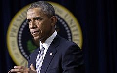 US President Barack Obama speaks at the White House Summit on Countering Violent Extremism, Wednesday, Feb. 18, 2015. (Photo credit: AP/Jacquelyn Martin)