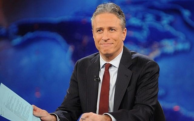 Jon Stewart during a taping of "The Daily Show with Jon Stewart" in New York in November 2011. (photo credit: AP/Brad Barket) Jon Stewart during a taping of "The Daily Show with Jon Stewart" in New York in November 2011. (photo credit: AP/Brad Barket)
