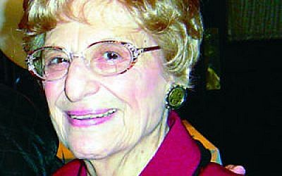 Violet Spevack (photo credit: Courtesy Cleveland Jewish News)