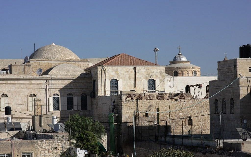 The Old City's Armenian Quarter, seen from the ramparts (photo credit: Shmuel Bar-Am)