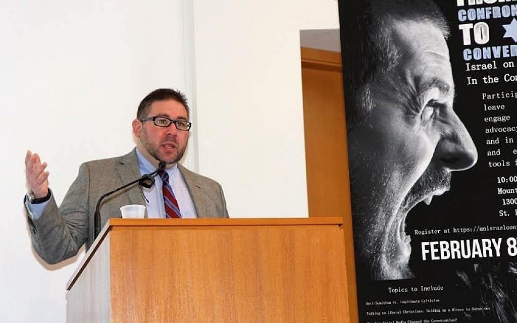Mideast historian Asaf Romirowsky speaks on anti-Semitism at an event. His essay, 'In Intent, If Not in Effect: The Failure of BDS,' is featured in the new book, 'The Case Against Academic Boycotts of Israel' (photo: Jewish Community Relations Council of Minnesota and the Dakotas) Mideast historian Asaf Romirowsky speaks on anti-Semitism at an event. His essay, 'In Intent, If Not in Effect: The Failure of BDS,' is featured in the new book, 'The Case Against Academic Boycotts of Israel' (photo: Jewish Community Relations Council of Minnesota and the Dakotas)