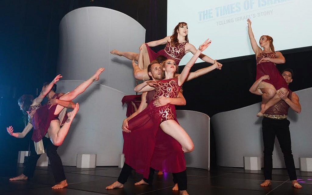 The Keshet Chaim Dance Ensemble performs at The Times of Israel's New York Gala, February 15, 2015 (photo credit: Peter Halmagyi)