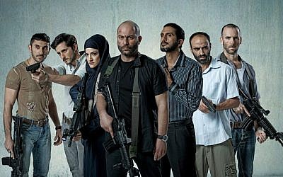 The cast of 'Fauda,' the YES drama about undercover agents in the West Bank, co-created by Avi Issacharoff, who writes for The Times of Israel (Ohad Romano)