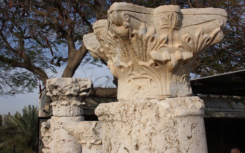The archeological garden at Gan Hashlosha (photo credit: Shmuel Bar-Am)
