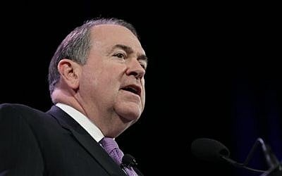 Former Arkansas Gov. Mike Huckabee  (photo credit: AP Photo/Charlie Neibergall, File)