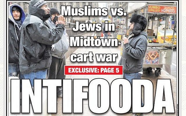 A detail of the the cover of The New York Post Sunday, February 15, 2015 (screenshot via punditfromanotherplanet.com) A detail of the the cover of The New York Post Sunday, February 15, 2015 (screenshot via punditfromanotherplanet.com)