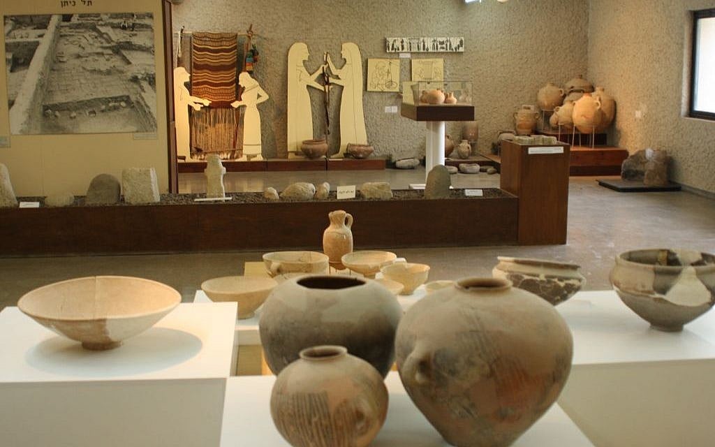 Inside the archeological museum at Gan Hashlosha (photo credit: Shmuel Bar-Am)