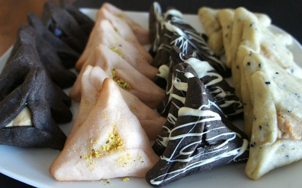 An assortment of festive hamentaschen. (Shannon Sarna/JTA) An assortment of festive hamentaschen. (Shannon Sarna/JTA)