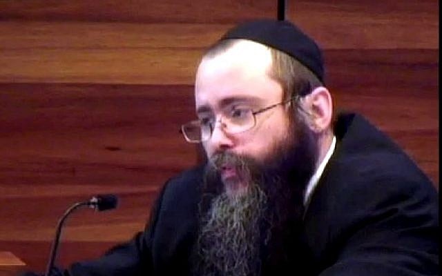 Sydney Chabad rabbi Yosef Feldman (photo credit: YouTube screenshot)
