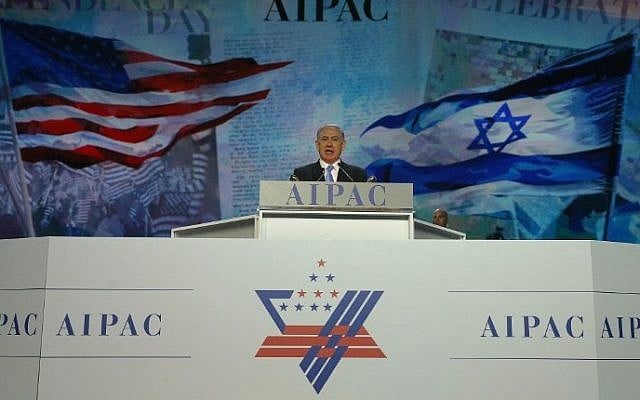 Prime Minister Benjamin Netanyahu speaks during the AIPAC 2015 Policy Conference in Washington, DC, March 2, 2015. (Mark Wilson/Getty Images/AFP) Prime Minister Benjamin Netanyahu speaks during the AIPAC 2015 Policy Conference in Washington, DC, March 2, 2015. (Mark Wilson/Getty Images/AFP)