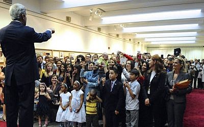 John Kerry speaking to US Embassy staff in Riyadh in March 2013. photo credit: US State Department)