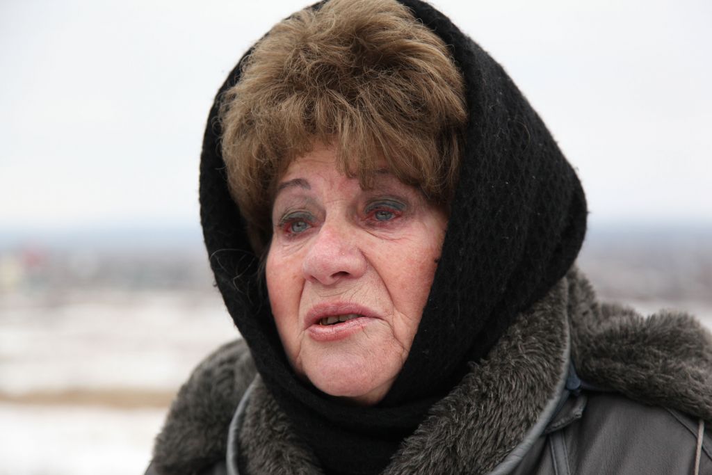 Recent widow Anna Kushnir, 76, from Slavyansk said she is not ready to leave her husband and will stay in Ukraine. (courtesy JDC) Recent widow Anna Kushnir, 76, from Slavyansk said she is not ready to leave her husband and will stay in Ukraine. (courtesy JDC)
