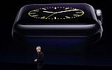 Apple CEO Tim Cook talks about the new Apple Watch during an Apple event on Monday, March 9, 2015, in San Francisco (AP Photo/Eric Risberg)