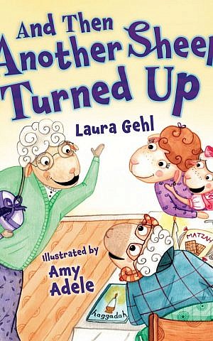 'And Then Another Sheep Turned Up' follows a friendly family of sheep preparing for Passover. (Courtesy of Kar-Ben Publishing/JTA)