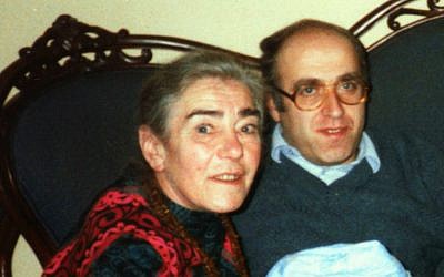 Mother Marie Jalowicz Simon and son Hermann Simon in February 1989. (courtesy)