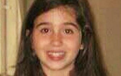 Rivkah Sassoon, 11, who perished in a fire in her Brooklyn family home together with her 6 siblings, March 21, 2015 (photo credit: screen capture/Channel 2)